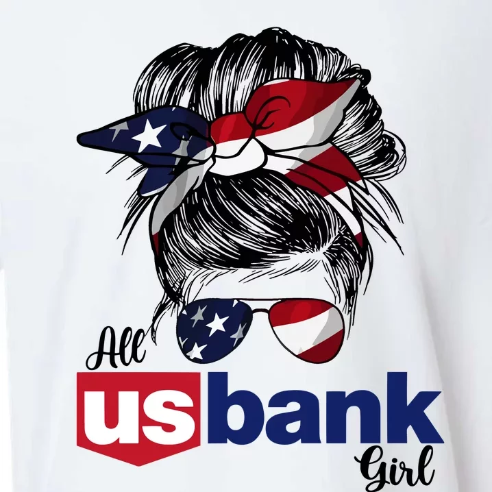 Messy Bun Girl All U.S. Bank America 2024 Sueded Cloud Jersey T-Shirt