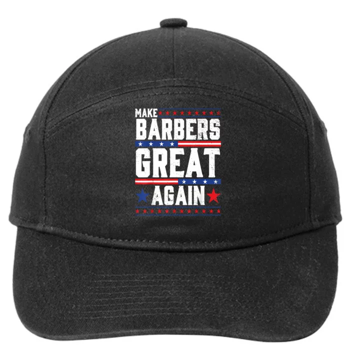 Make Barbers Great Again Barbers For Trump 2024 7-Panel Snapback Hat