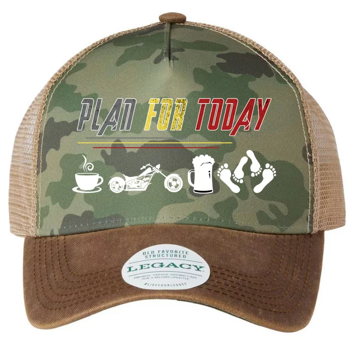 Motorcycle Biker Giffunny Gift Plan For The Day Cute Gift Legacy Tie Dye Trucker Hat