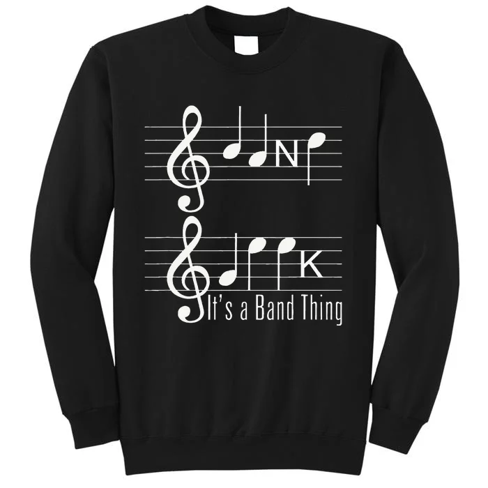 Musicians Band Geek Music Notes Spelling Sweatshirt