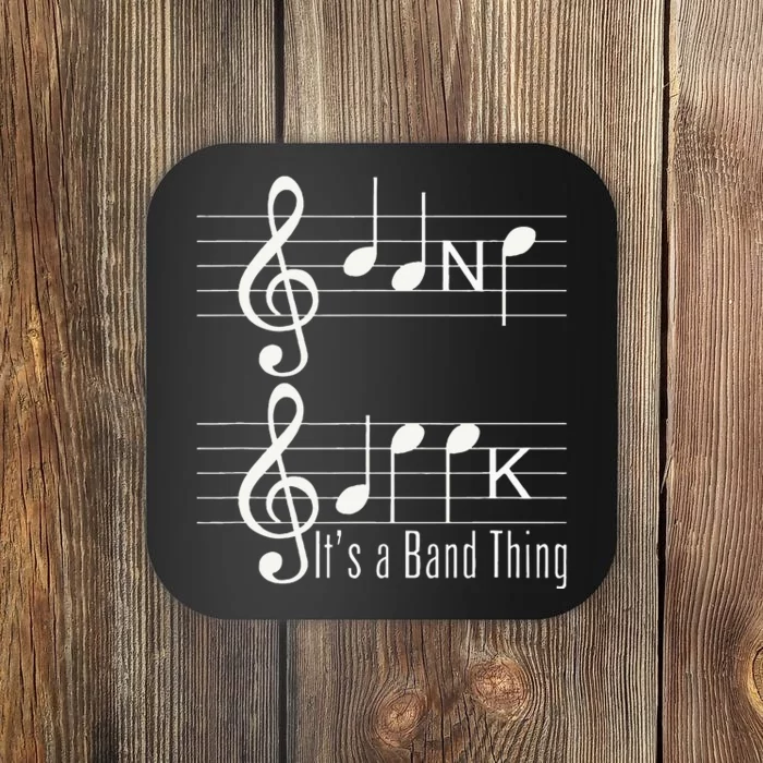 Musicians Band Geek Music Notes Spelling Coaster