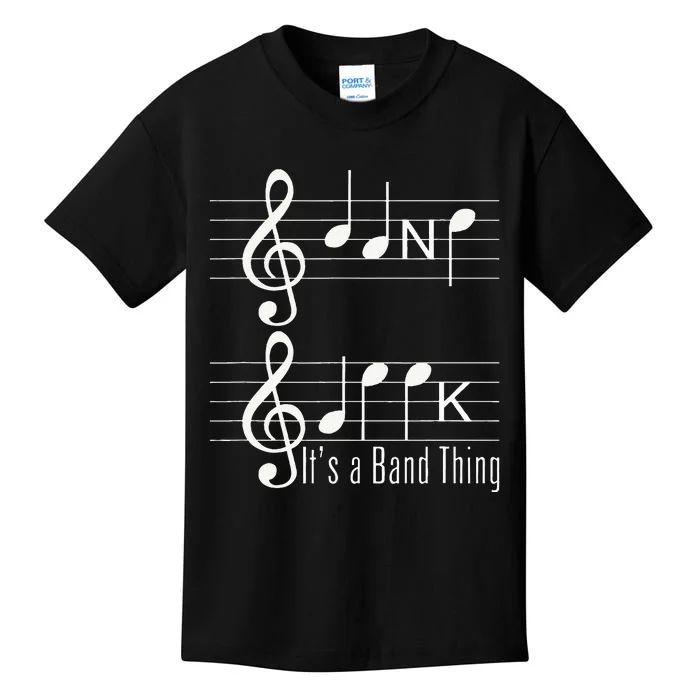 Musicians Band Geek Music Notes Spelling Kids T-Shirt