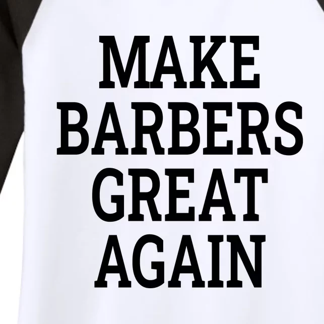 Make Barbers Great Again Women's Tri-Blend 3/4-Sleeve Raglan Shirt