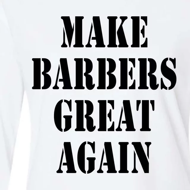 Make Barbers Great Again Womens Cotton Relaxed Long Sleeve T-Shirt