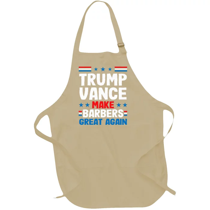 Make Barbers Great Again Barbers Full-Length Apron With Pocket