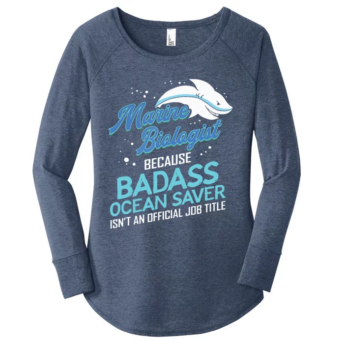 Marine Biologist Gift Marine Biology Ocean Scientist Shark Women's Perfect Tri Tunic Long Sleeve Shirt