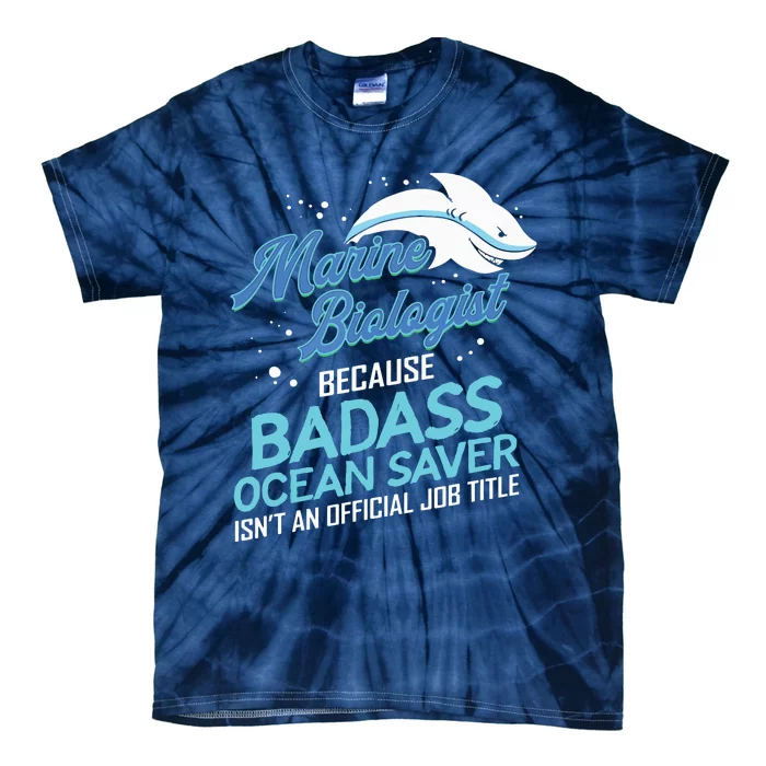 Marine Biologist Gift Marine Biology Ocean Scientist Shark Tie-Dye T-Shirt