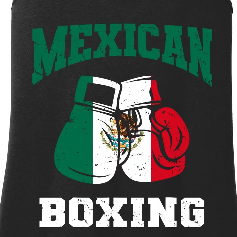 Mexican Boxing Gloves Mexico Pride Patriotics Boy Ladies Essential Tank