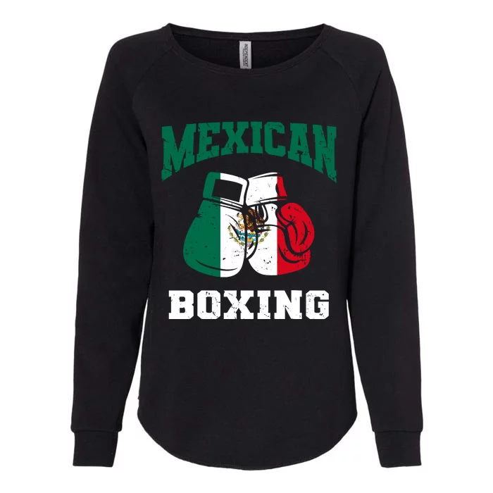 Mexican Boxing Gloves Mexico Pride Patriotics Boy Womens California Wash Sweatshirt