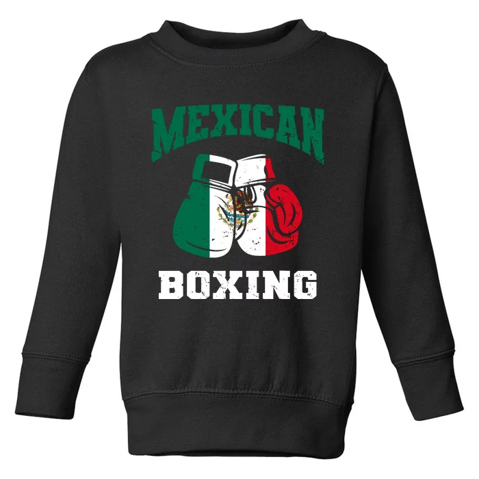 Mexican Boxing Gloves Mexico Pride Patriotics Boy Toddler Sweatshirt