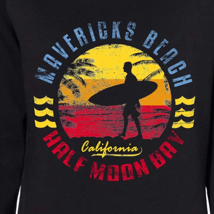 Mavericks Beach Gift Surfing Gift Womens California Wash Sweatshirt