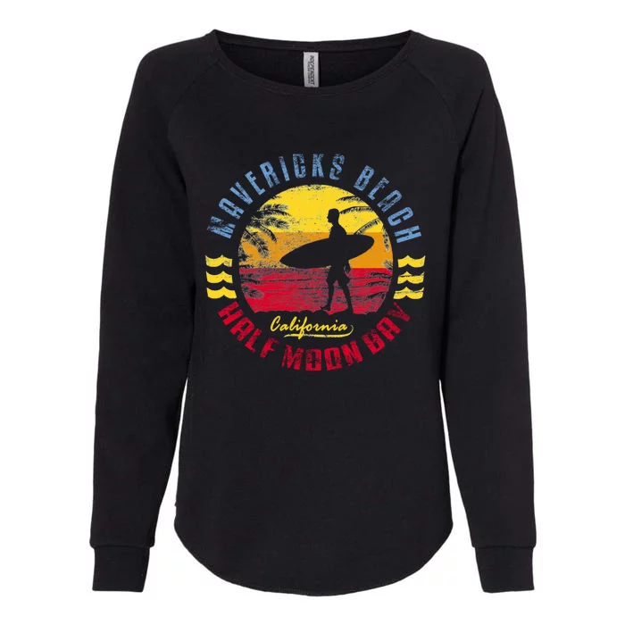 Mavericks Beach Gift Surfing Gift Womens California Wash Sweatshirt