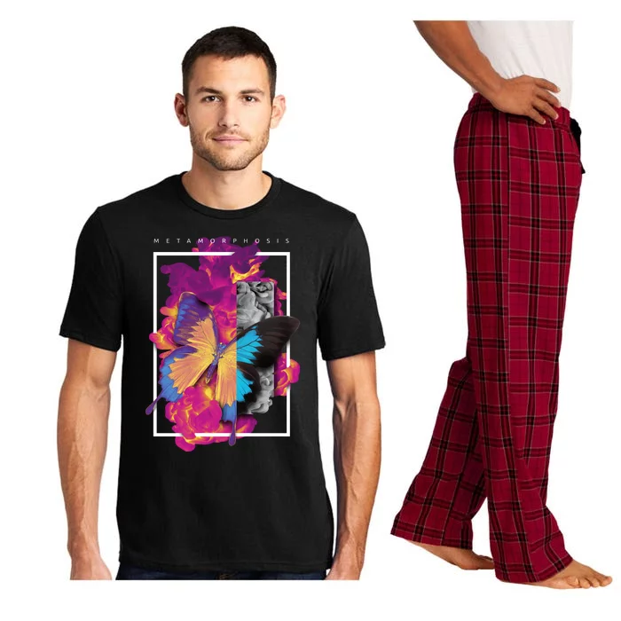 Metamorphosis Butterfly Graphic Pajama Set