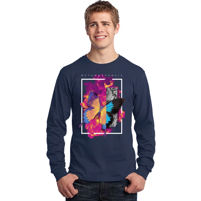 Metamorphosis Butterfly Graphic Long Sleeve Shirt