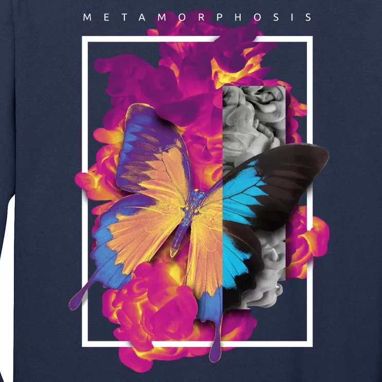 Metamorphosis Butterfly Graphic Long Sleeve Shirt