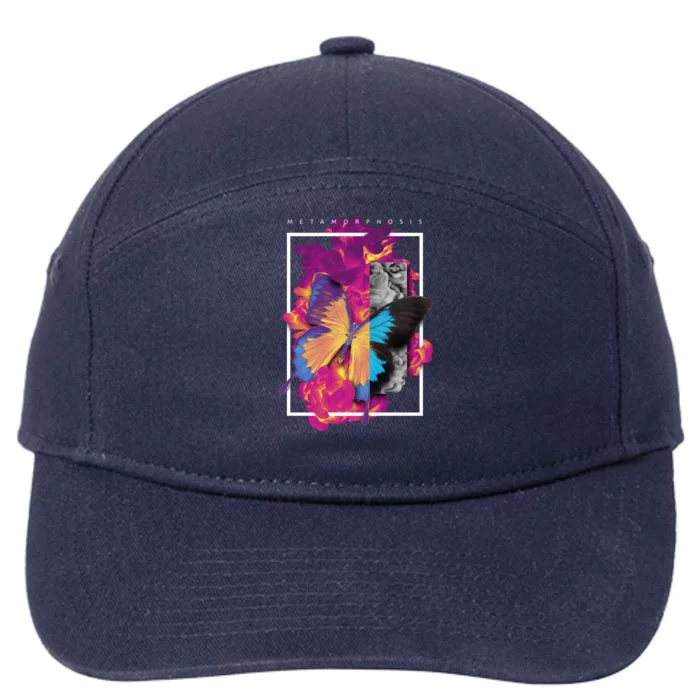 Metamorphosis Butterfly Graphic 7-Panel Snapback Hat