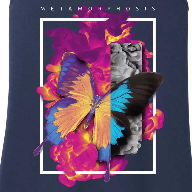 Metamorphosis Butterfly Graphic Ladies Essential Tank