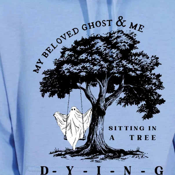 My Beloved Ghost & Me Sitting In A Tree Dying Unisex Surf Hoodie