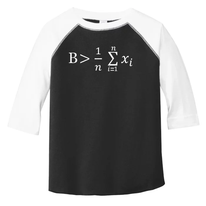 Math Be Greater Than Average Toddler Fine Jersey T-Shirt