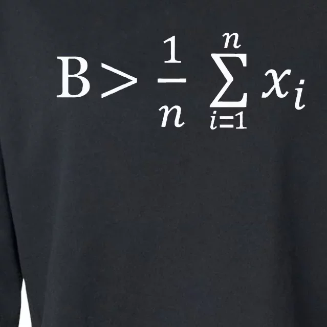 Math Be Greater Than Average Cropped Pullover Crew