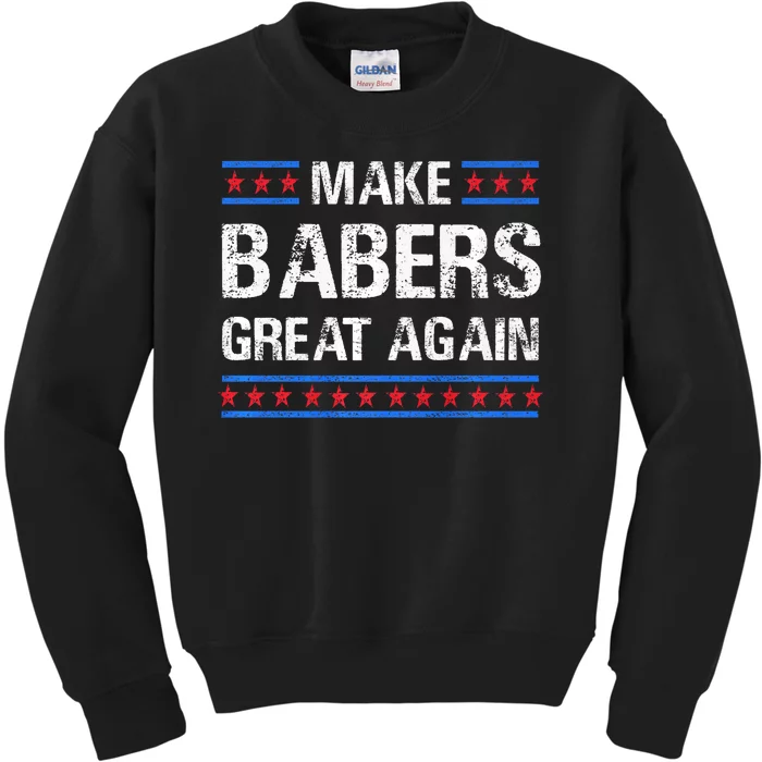 Make Barbers Great Again Barbers For Trump 2024 Kids Sweatshirt