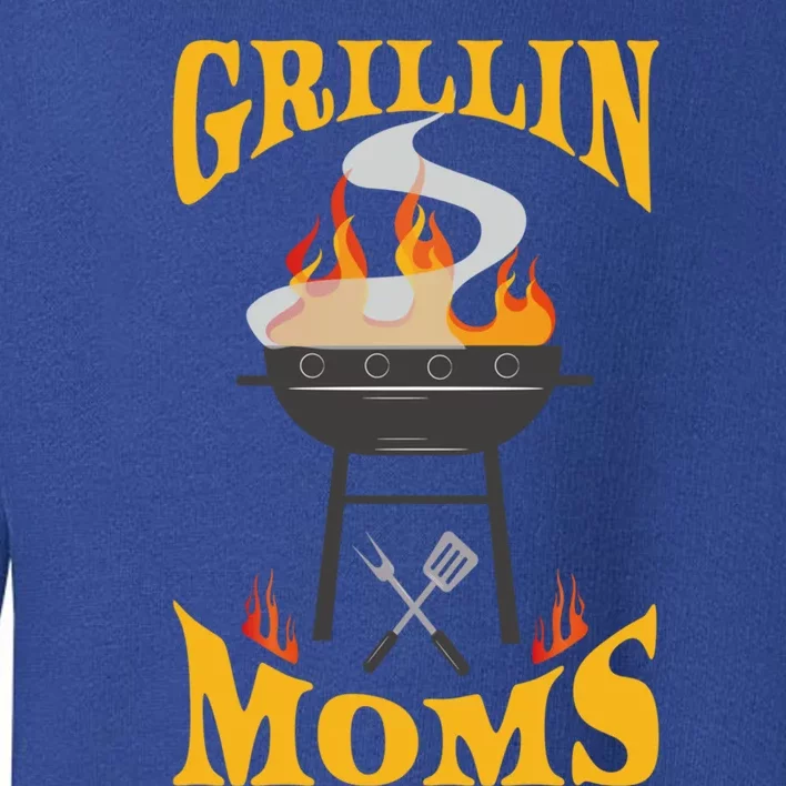 Moms Bbq Grill Smoker And Barbecue Chef Gift Toddler Sweatshirt