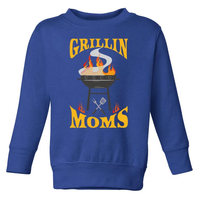 Moms Bbq Grill Smoker And Barbecue Chef Gift Toddler Sweatshirt