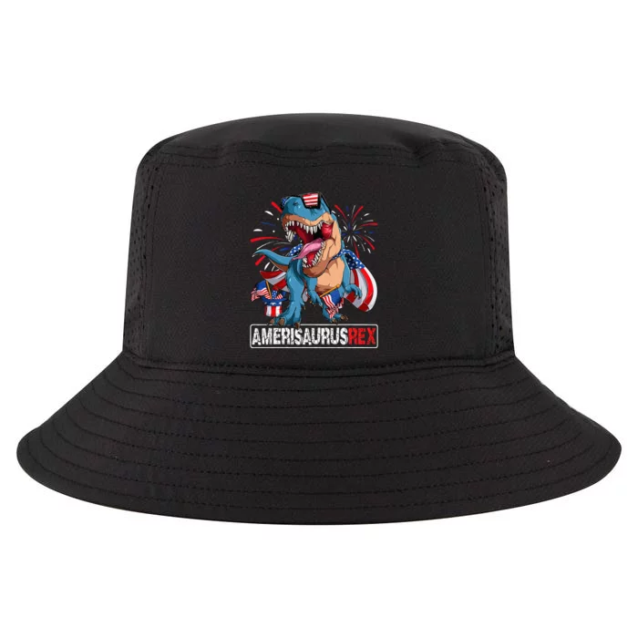 Men Boy Girl Funny Dinosaur 4th Of July B Amerisaurus T Rex Gift Cool Comfort Performance Bucket Hat