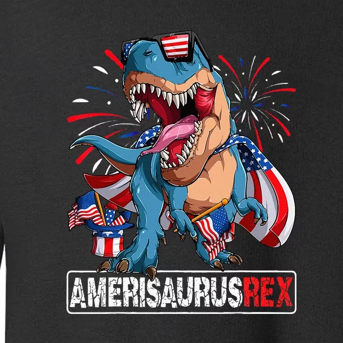 Men Boy Girl Funny Dinosaur 4th Of July B Amerisaurus T Rex Gift Toddler Sweatshirt