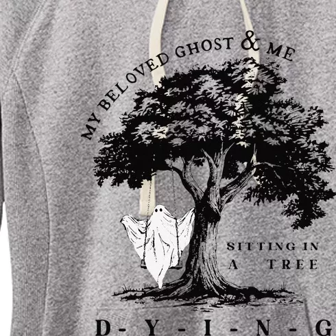 My Beloved Ghost & Me Sitting In A Tree Dying Gift Women's Fleece Hoodie