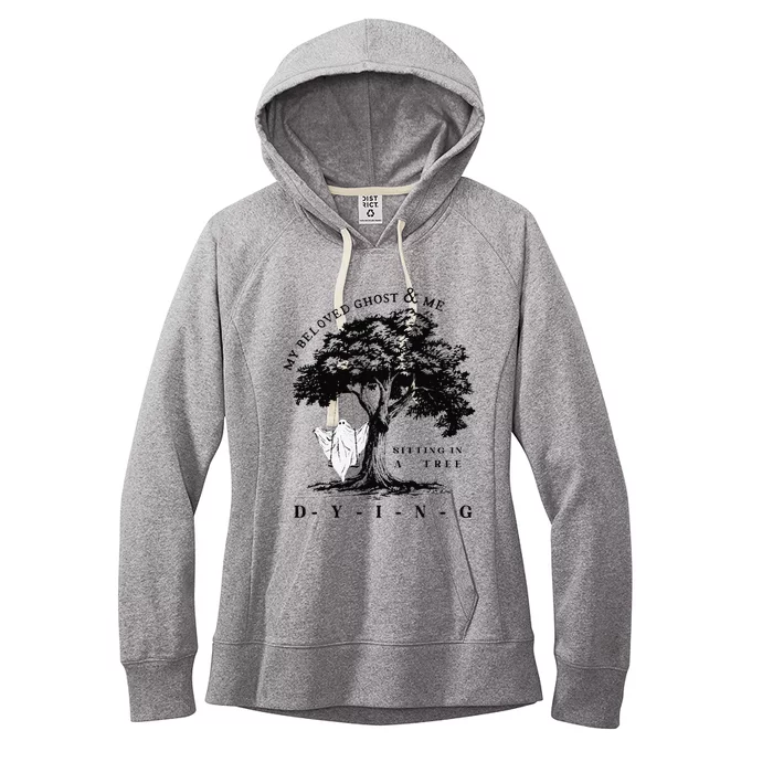 My Beloved Ghost & Me Sitting In A Tree Dying Gift Women's Fleece Hoodie