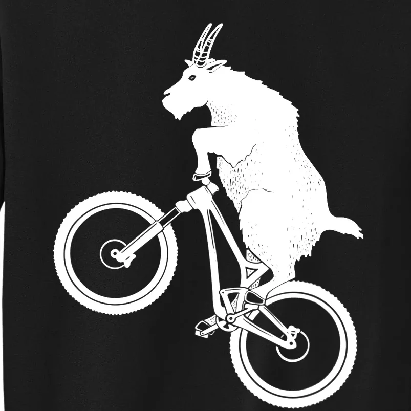 Mountain Bike Goat Funny Bicycle Day For Goat Lover Sweatshirt