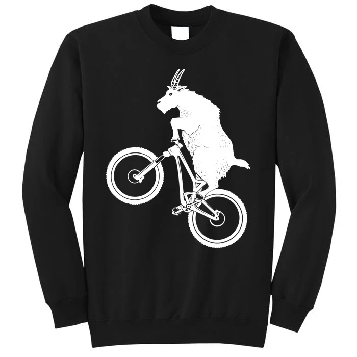 Mountain Bike Goat Funny Bicycle Day For Goat Lover Sweatshirt