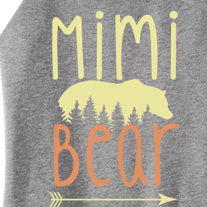 Mimi Bear Grandmother Grandma Family Mother Cute Gift Women’s Perfect Tri Rocker Tank