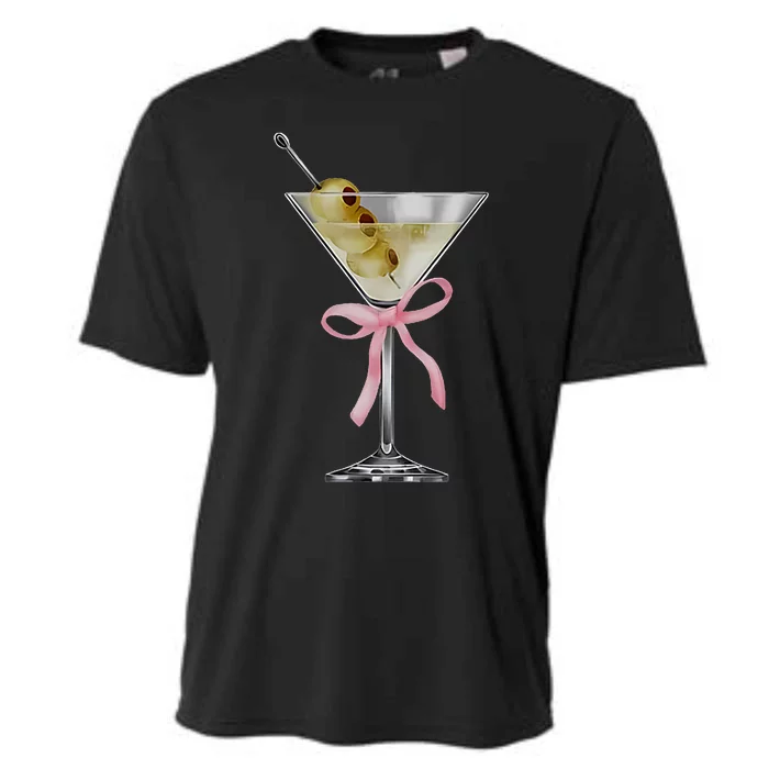 Martini Bow Graphic Cooling Performance Crew T-Shirt