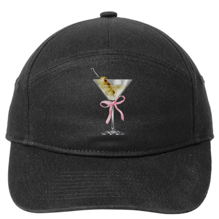 Martini Bow Graphic 7-Panel Snapback Hat