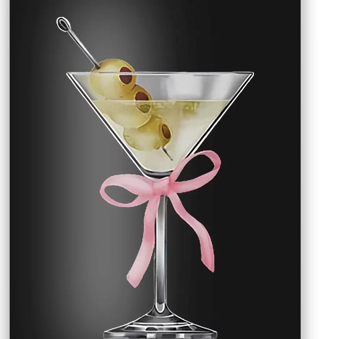 Martini Bow Graphic Poster