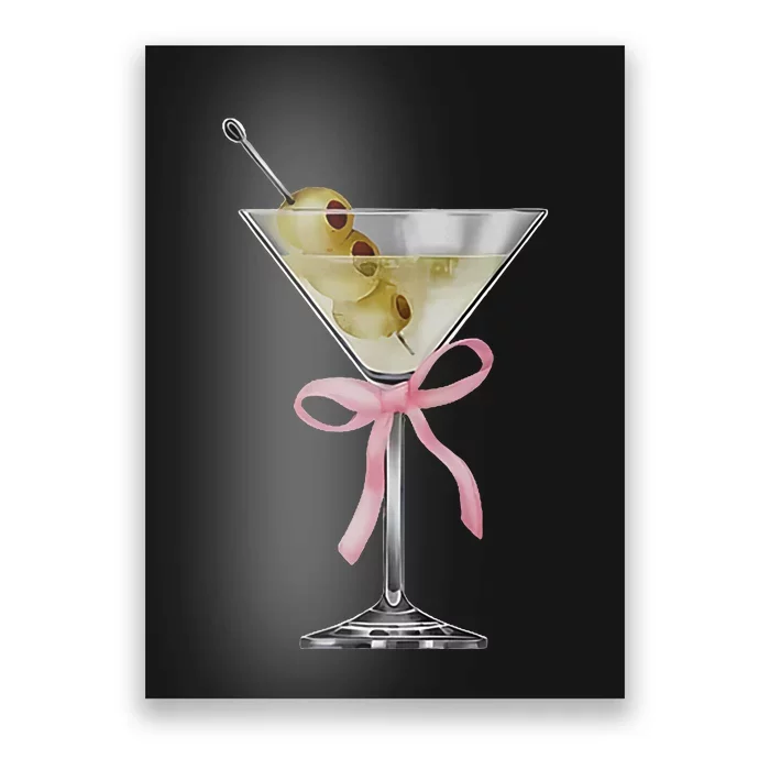 Martini Bow Graphic Poster