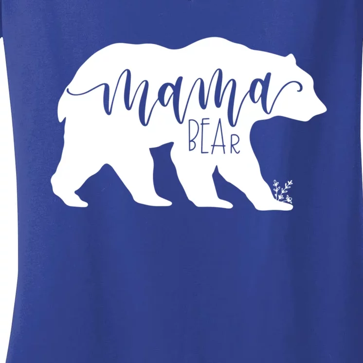 Mama Bear Gift Momma Bear Mamma Bear Jlz043 Gift Women's V-Neck T-Shirt