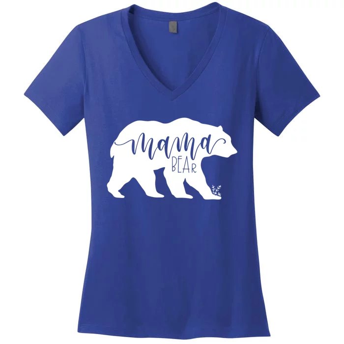 Mama Bear Gift Momma Bear Mamma Bear Jlz043 Gift Women's V-Neck T-Shirt