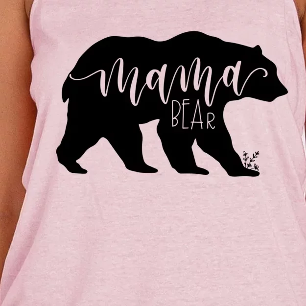 Mama Bear Gift Momma Bear Mamma Bear Jlz043 Gift Women's Knotted Racerback Tank