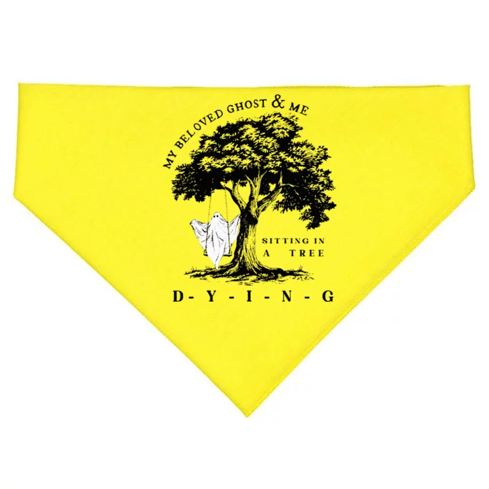 My Beloved Ghost & Me Sitting In A Tree Dying USA-Made Doggie Bandana