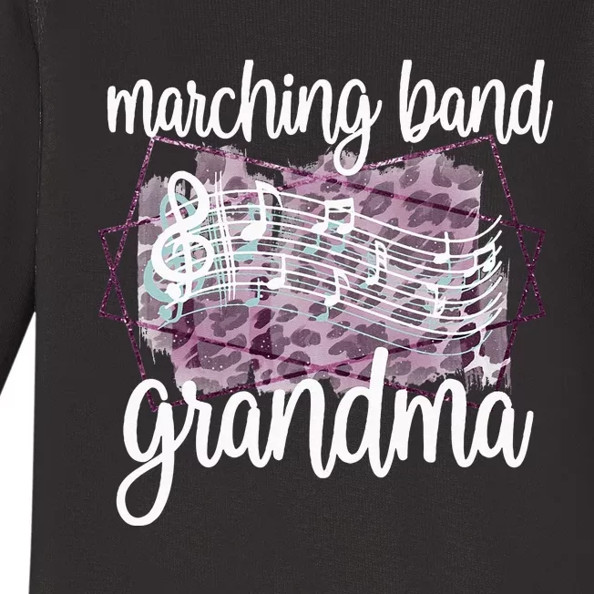 Marching Band Grandma Band Member Grandmother Baby Long Sleeve Bodysuit