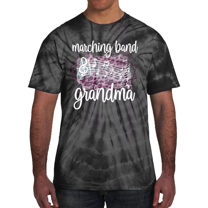 Marching Band Grandma Band Member Grandmother Tie-Dye T-Shirt