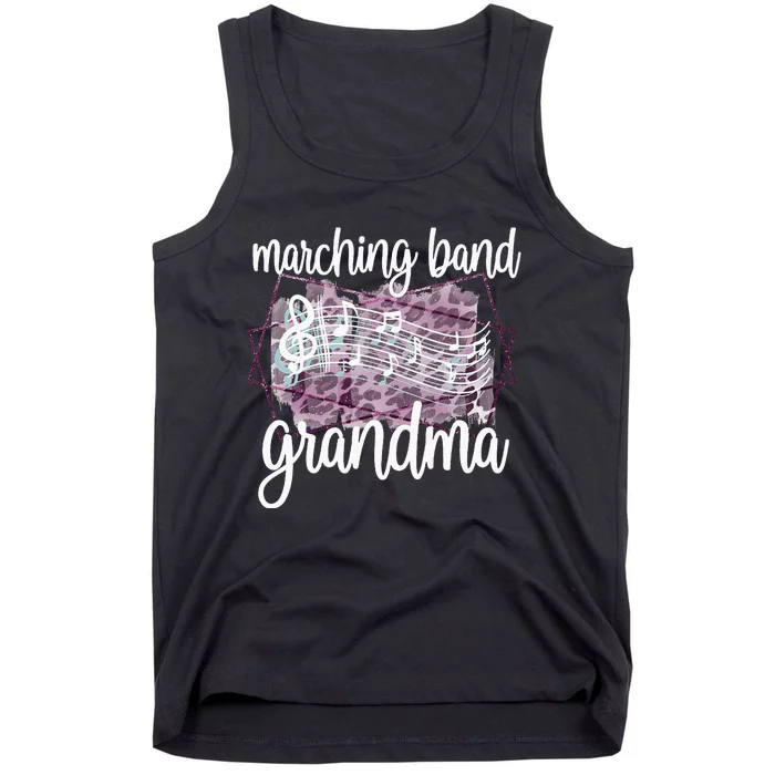 Marching Band Grandma Band Member Grandmother Tank Top