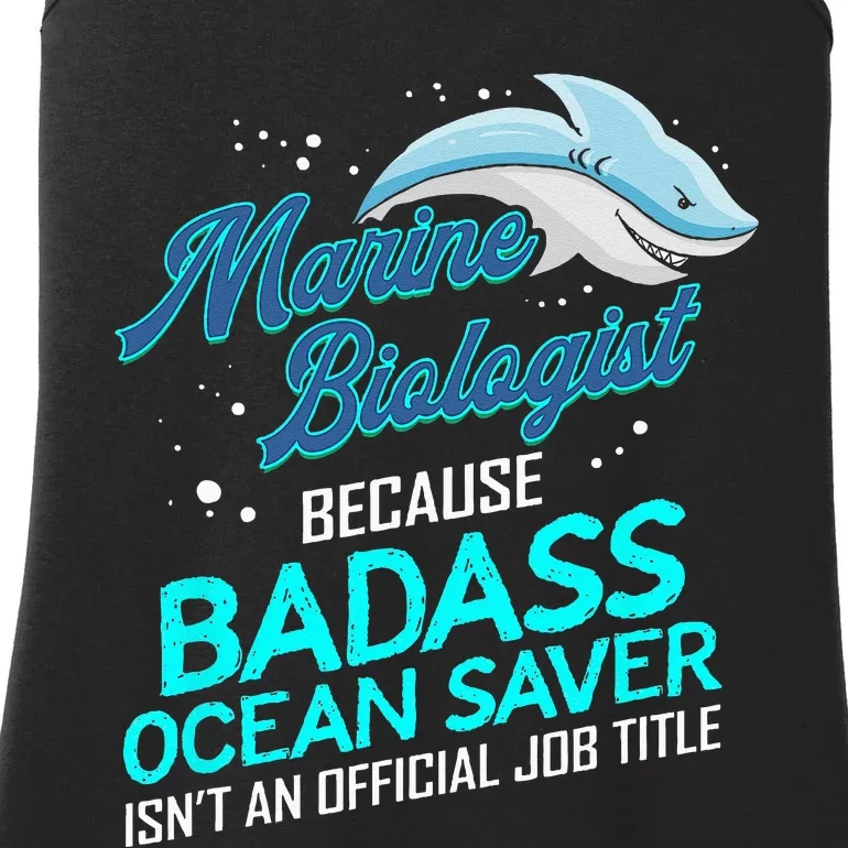 Marine Biologist Gift Marine Biology Ocean Scientist Shark Ladies Essential Tank