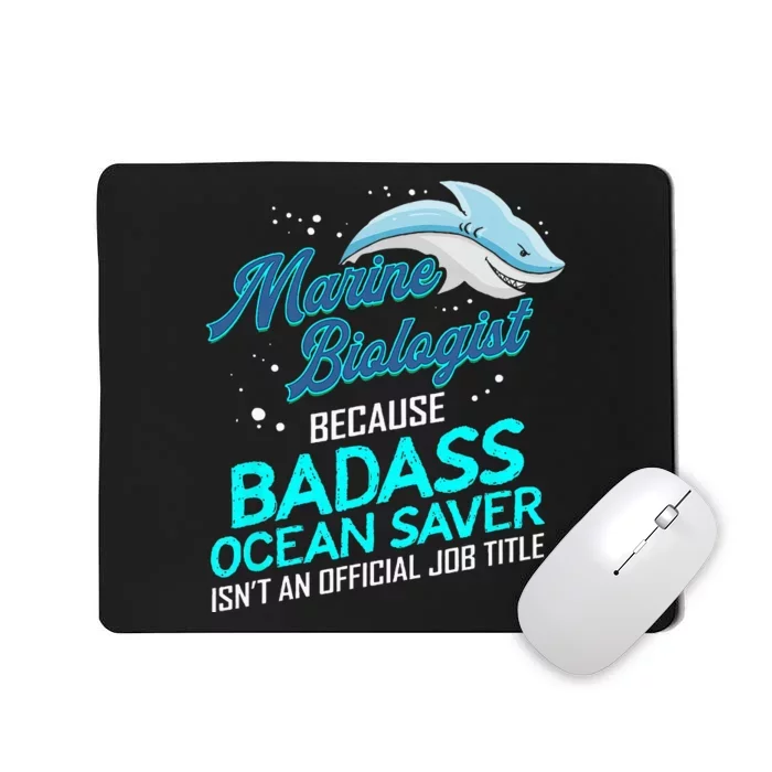 Marine Biologist Gift Marine Biology Ocean Scientist Shark Mousepad