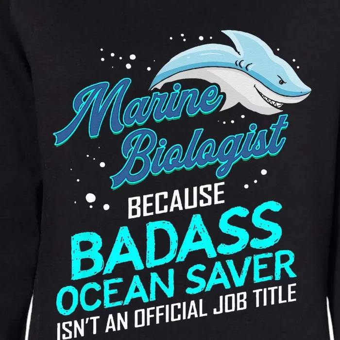 Marine Biologist Gift Marine Biology Ocean Scientist Shark Womens California Wash Sweatshirt