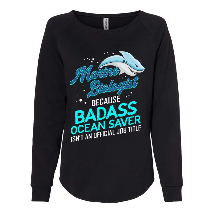 Marine Biologist Gift Marine Biology Ocean Scientist Shark Womens California Wash Sweatshirt