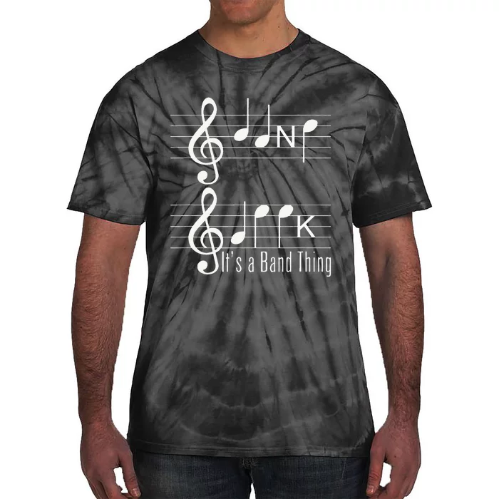 Musicians Band Geek Music Notes Spelling Funny Tie-Dye T-Shirt